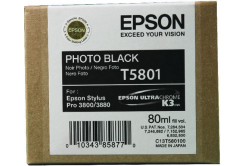 Epson T5801 foto čierna (photo black) originálna cartridge