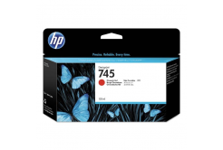 HP 745 F9K00A chromatická červená (chromatic red) originálna cartridge