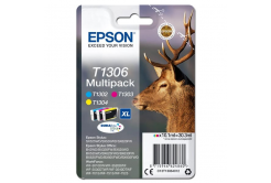 Epson T1306 C13T13064012 barevná (CMY) sada originálna cartridge