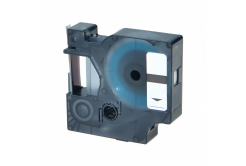 Kompatibilná páska s Dymo 40916, S0720710, 9mm x 7m, čierna tlač/modrý podklad