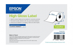 Epson C33S045729 High Gloss, pre ColorWorks, 203mmx57m, biele samolepiace etikety