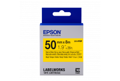 Epson LabelWorks LK-9YBP C53S659002 50mm x 8m, čierna tlač / pastelovo žltý podklad, originálna páska