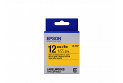 Epson LabelWorks LK-4YBP C53S654008 12mm x 9m, čierna tlač / pastelovo žltý podklad, originálna páska