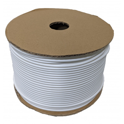 Popisovacia PVC bužírka kruhová R25, 2,5mm, 100m, biela