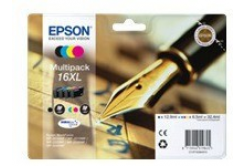 Epson T16364012, T163640, 16XL azúrová/purpurová/žltá/čierná (cyan/magenta/yellow/black) originálna cartridge