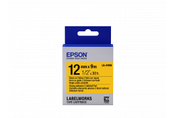 Epson LabelWorks LK-4YBW C53S654014 12mm x 9m, čierna tlač / žltý podklad, silne priľnavá, originálna páska