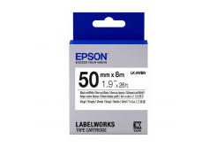 Epson LabelWorks LK-9WBVN C53S659003 50mm x 7m, čierna tlač / biely podklad, vinylová, originálna páska