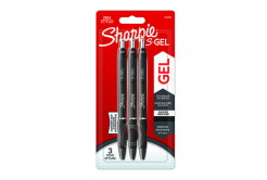 Sharpie 2136598, gélové pero S-Gel, čierne, 3ks, 0.7mm