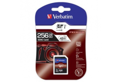 Verbatim paměťová karta Secure Digital Card Premium U1, 256GB, SDXC, 44026, UHS-I U1 (Class 10)