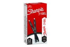 Sharpie 2136595, gélové pero S-Gel, čierne, 12ks, 0.7mm