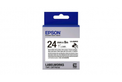 Epson LabelWorks LK-6WBVS C53S656022 24mm x 8m, čierna tlač / biely podklad, samolaminovacia, originálna páska