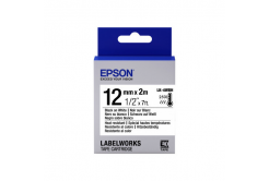 Epson LabelWorks LK-4WBH C53S654025 12mm x 2m, čierna tlač / biely podklad, odolná voči vysokým teplotám, originálna páska