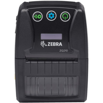 Zebra ZQ210 ZQ21-A0E12KE-00, label printer, 8 dots/mm (203 dpi), linerless, CPCL, USB, BT (iOS), black