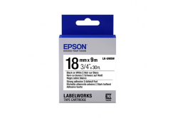 Epson LabelWorks LK-5WBW C53S655012 18mm x 9m, čierna tlač / biely podklad, silne priľnavá, originálna páska