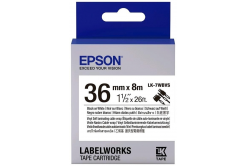 Epson LabelWorks LK-7WBVS C53S657014 36mm x 8m, čierna tlač / biely podklad, samolaminovacia, originálna páska