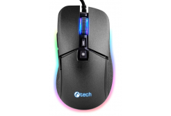 Herní myš C-TECH Dawn (GM-24L), casual gaming, 6400 DPI, RGB podsvícení, USB