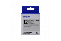 Epson LabelWorks LK-4SBE C53S654017 12mm x 9m, čierna tlač / matný strieborný podklad, matná, originálna páska